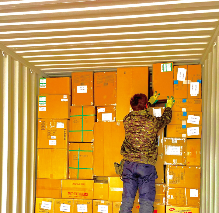 南花田共同倉庫/敷地内・作業風景